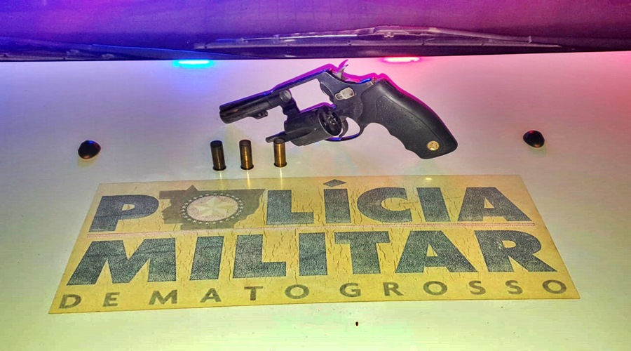Uma ação rápida dos policiais militares de Jaciara, Dom Aquino e São Pedro da Cipa resulta na prisão de homem embriagado e armado 1