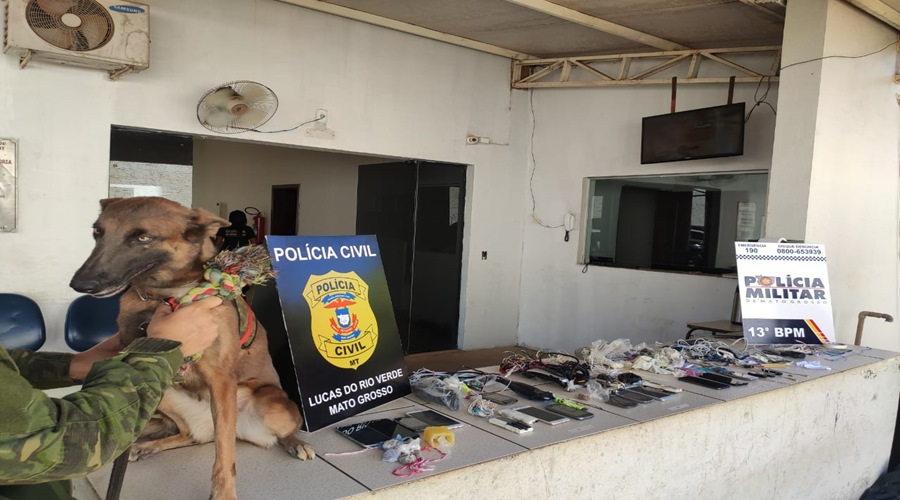 Operação integrada faz revista minuciosa no Centro de Detenção de Lucas do Rio Verde 1
