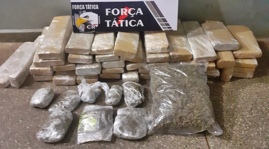 Força Tática faz a detenção de duas suspeitas com aproximadamente 20Kg de maconha em um motel 1