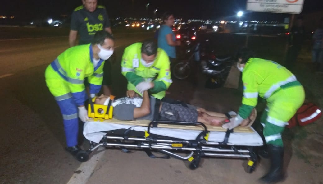 Dois motociclistas ficam feridos após colisão na BR 364 no perímetro urbano de Rondonópolis 1