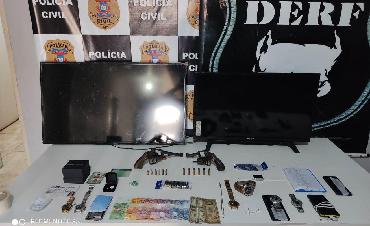 Três homens acusados de vários crimes foram presos pela Derf de Rondonópolis 1