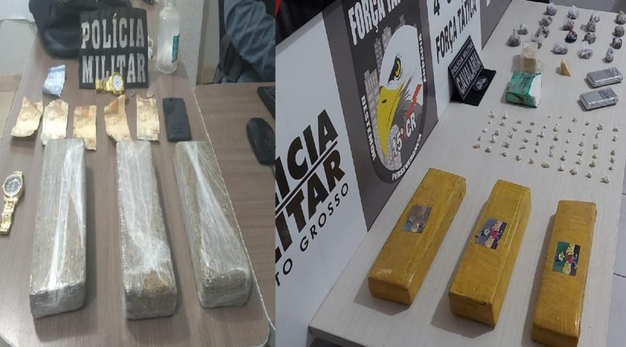 Drogas, bocas de fumo fechadas e prisões durante trabalho ostensivo do 15º CR na Região Norte do Estado 1