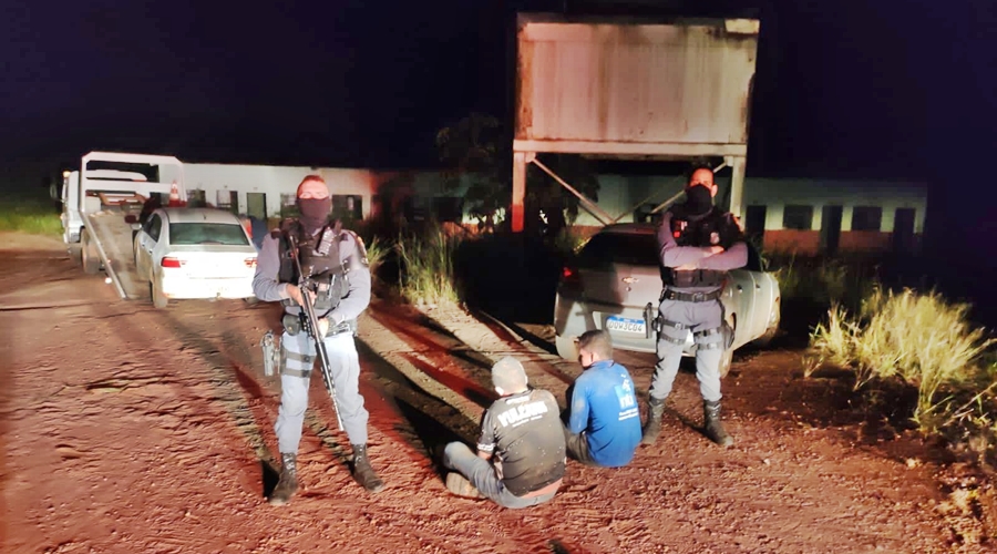 PM prende em flagrante bandidos que cometiam furtos em Usina na região rural de Jaciara 1