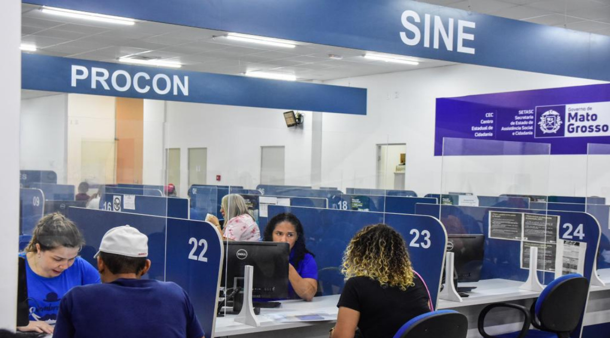 Mais de 2,8 mil vagas de emprego são disponibilizadas pelo Sine-MT nesta semana 1
