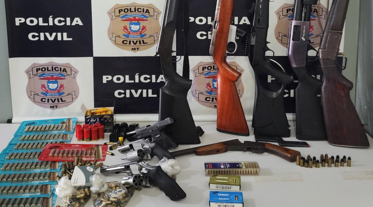PC apreende nove armas de fogo e munições durante investigação sobre duplo homicídio 1
