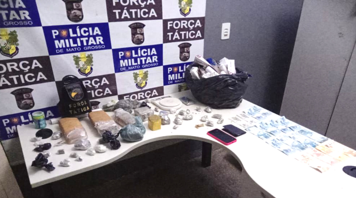 Força Tática estoura boca de fumo em Rondonópolis e prende em flagrante um trio por tráfico de drogas 1