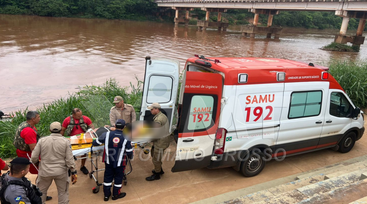 Corpo de Bombeiros e SAMU resgatam com vida uma garota de 17 anos encontrada nas águas do Rio Vermelho 1