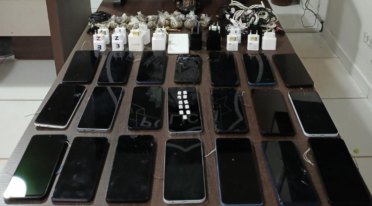 Nova varredura apreende mais de 20 celulares e drogas na Penitenciária de Rondonópolis 1