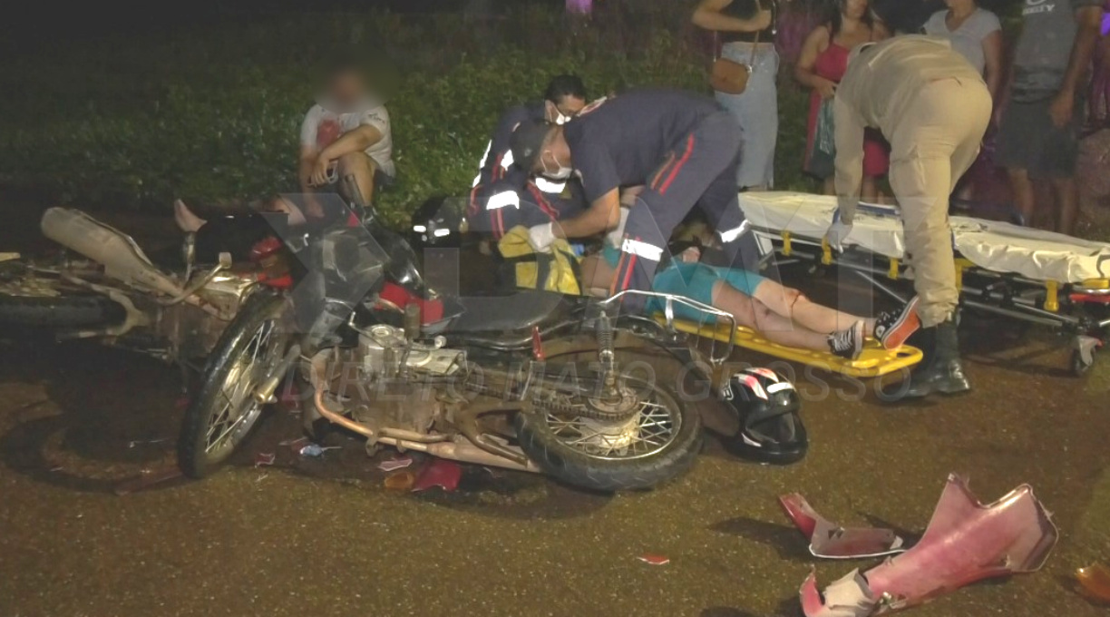 Colisão entre duas motos no bairro Jardim Atlântico resulta em duas pessoas feridas 1