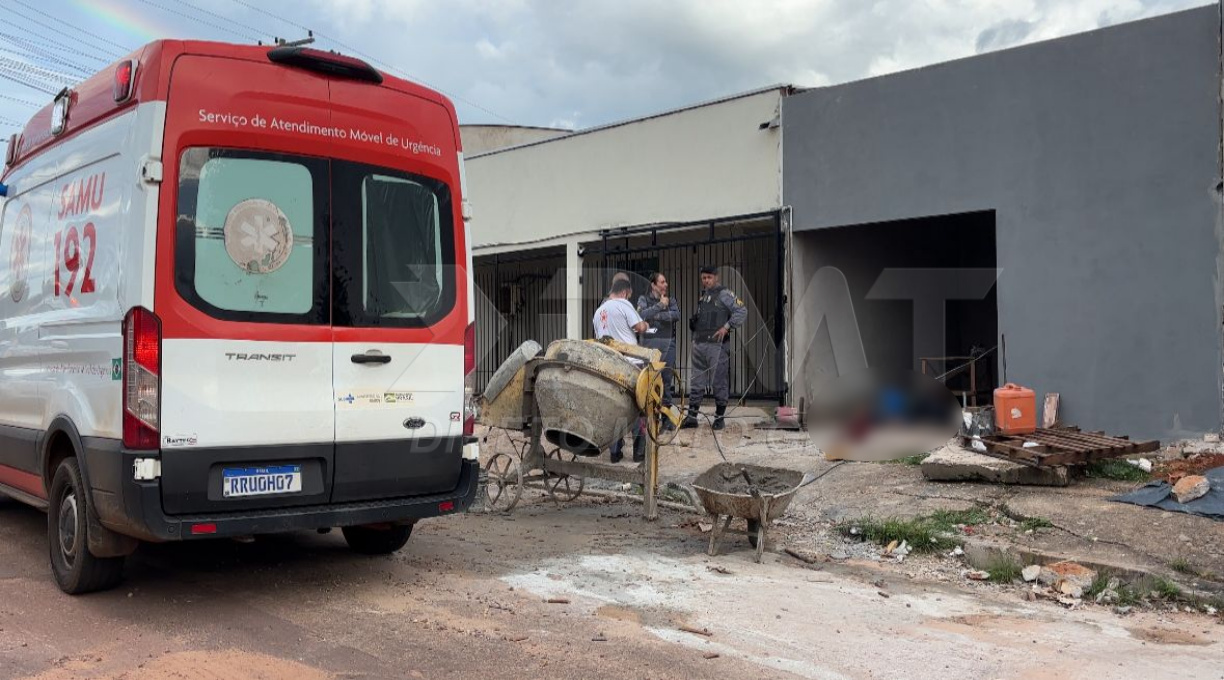Um homem de 38 anos é executado durante a reforma de uma residência no bairro Jardim das Flores 1