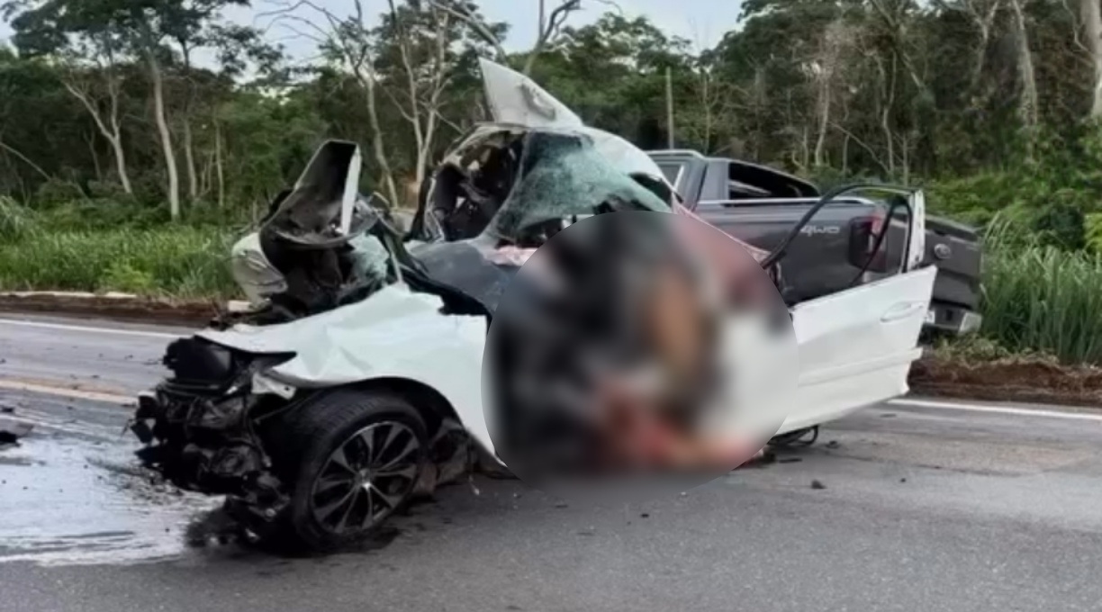 Médica da cidade de Cáceres morre em violenta colisão entre uma carreta e um Honda Civic na BR-070 1