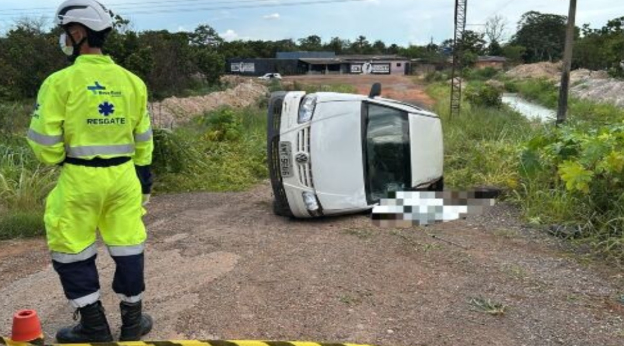 Carro capota na BR-364 em Lucas do Rio Verde e idoso de 78 anos morre 1