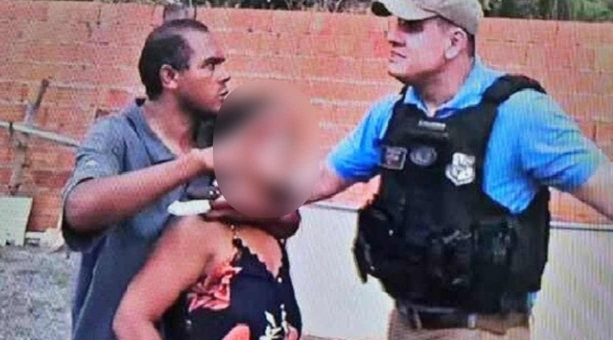 PM liberta mulher e criança mantidas reféns e prende homem no Distrito da Guia, em Cuiabá 1