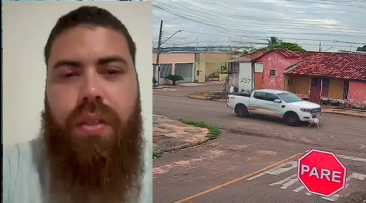Condutor de caminhonete que atropelou e matou uma cadela em Rondonópolis se manifesta por meio de vídeo 1