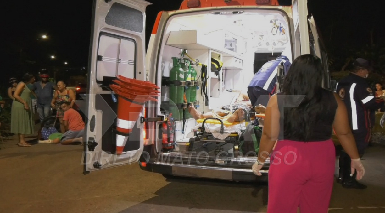 Colisão traseira entre duas motos na Marechal Rondon resulta em duas crianças e dois adultos feridos 1