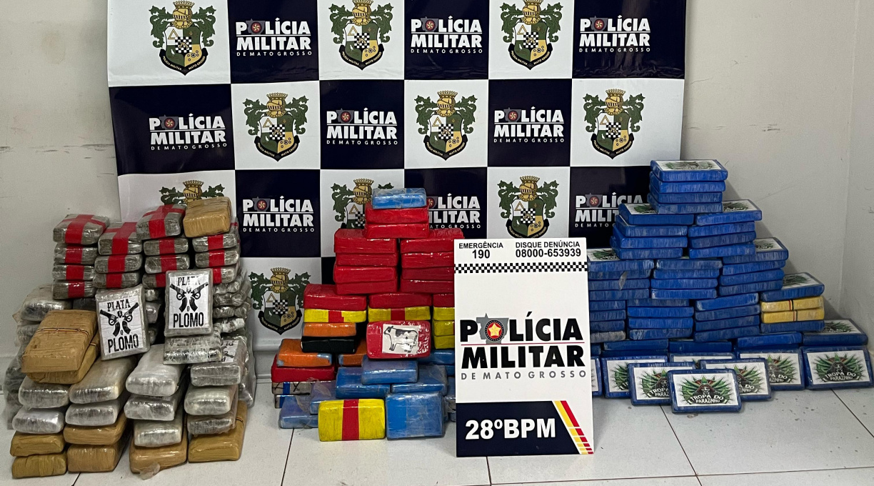 Militares do 28º BPM apreendem grande quantidade de drogas e prendem suspeito por tráfico de drogas em Jaciara 2