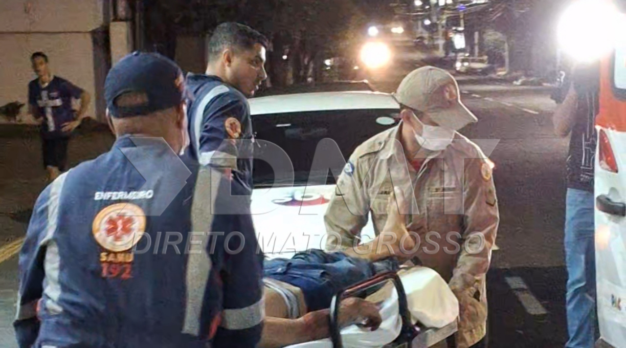 Homem é socorrido pelo Samu após ser espancado embaixo de ponte em Rondonópolis 1