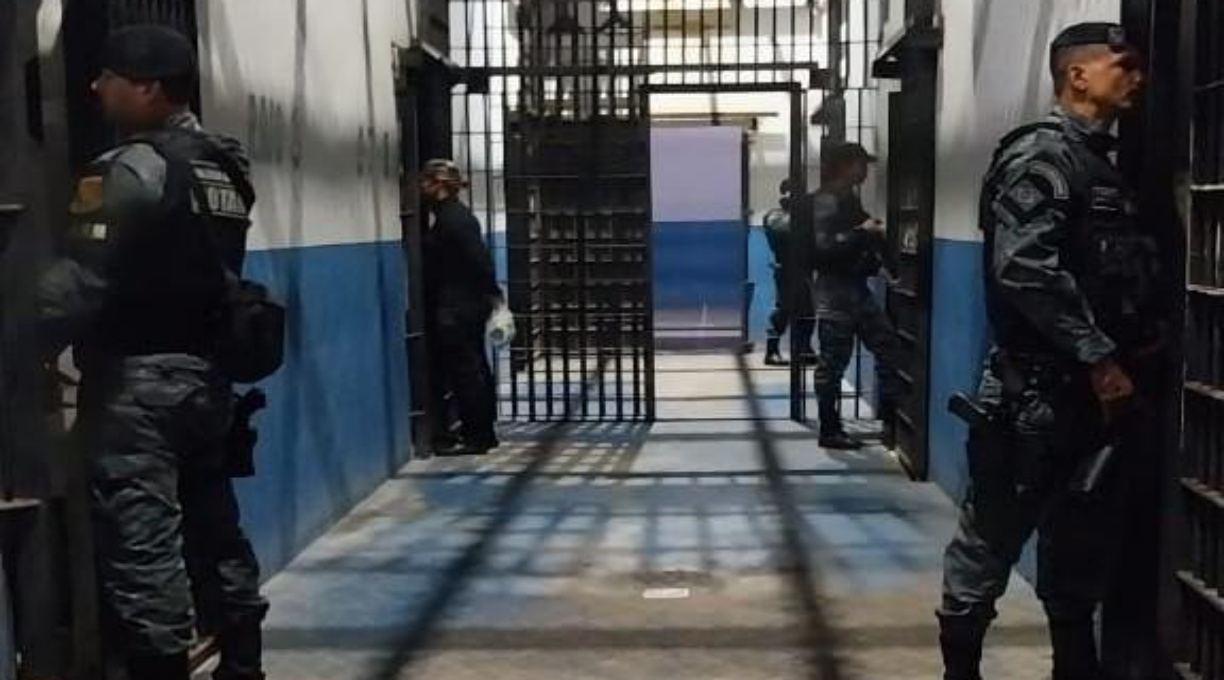 Operação Argos realiza revistas e faxina geral na penitenciária de Várzea Grande 3