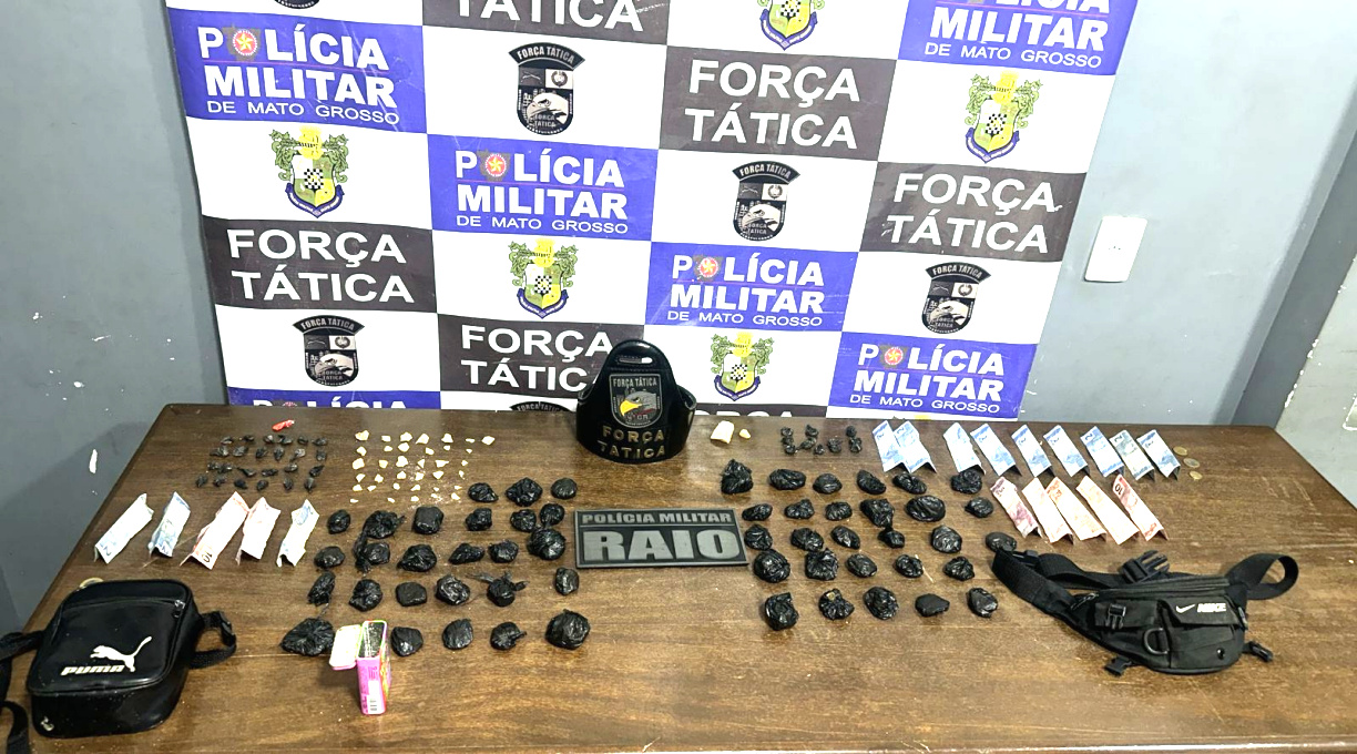 Dois criminosos são presos em flagrante pelo Grupo RAIO na Vila Canaã por tráfico de drogas 1