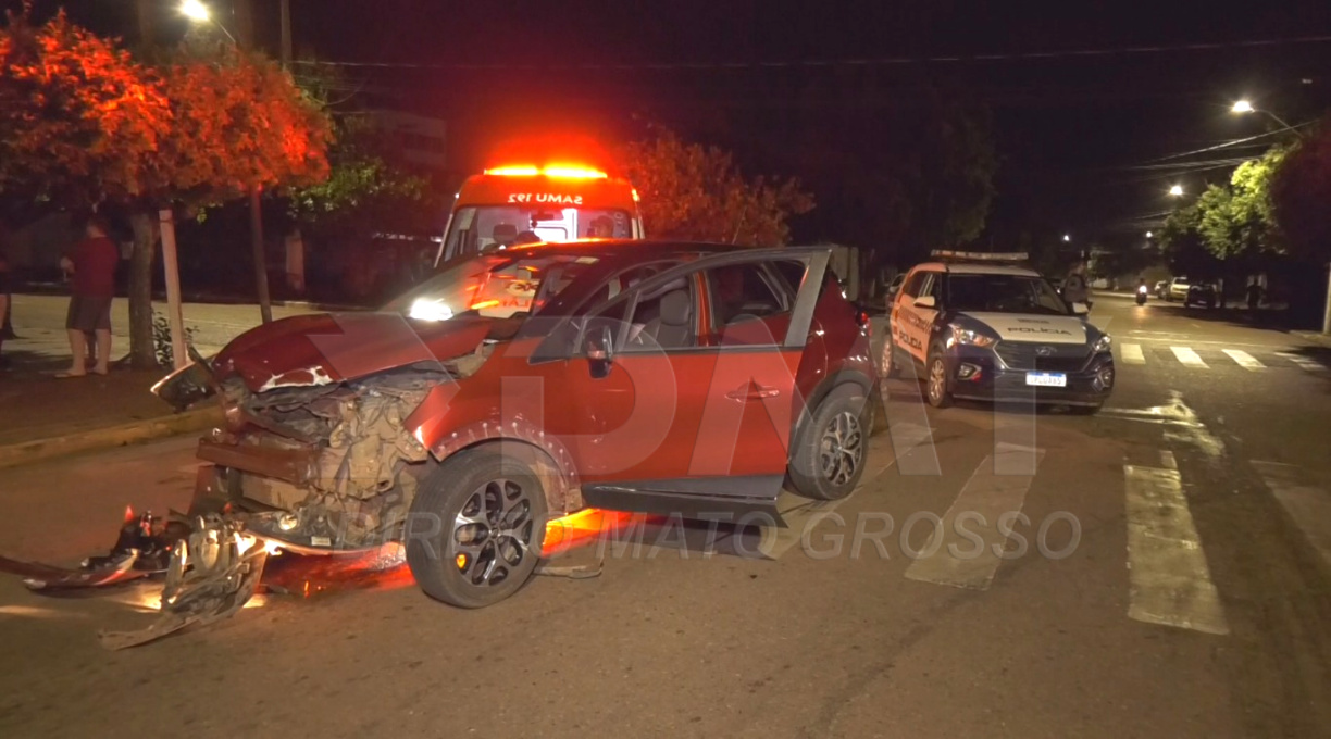 Colisão de Alto impacto no centro de Rondonópolis resulta em veículos destruídos 1