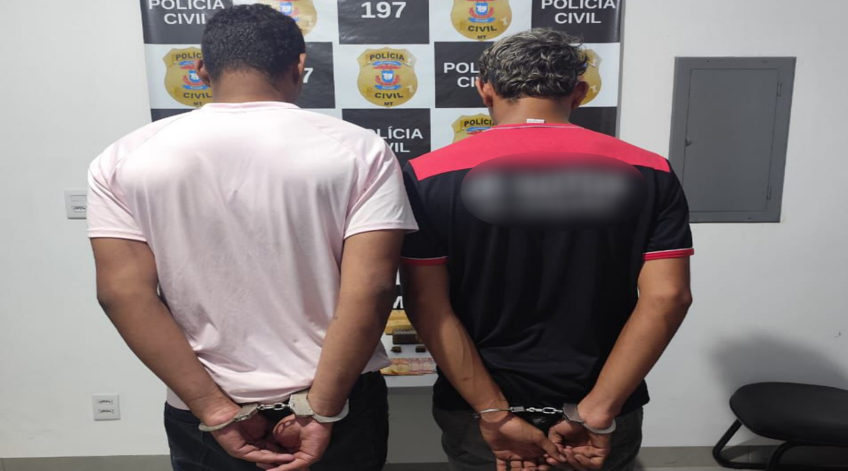 Ação conjunta entre Polícia Civil e Militar resulta na prisão de dois suspeitos por tráfico de drogas em Pedra Preta 1