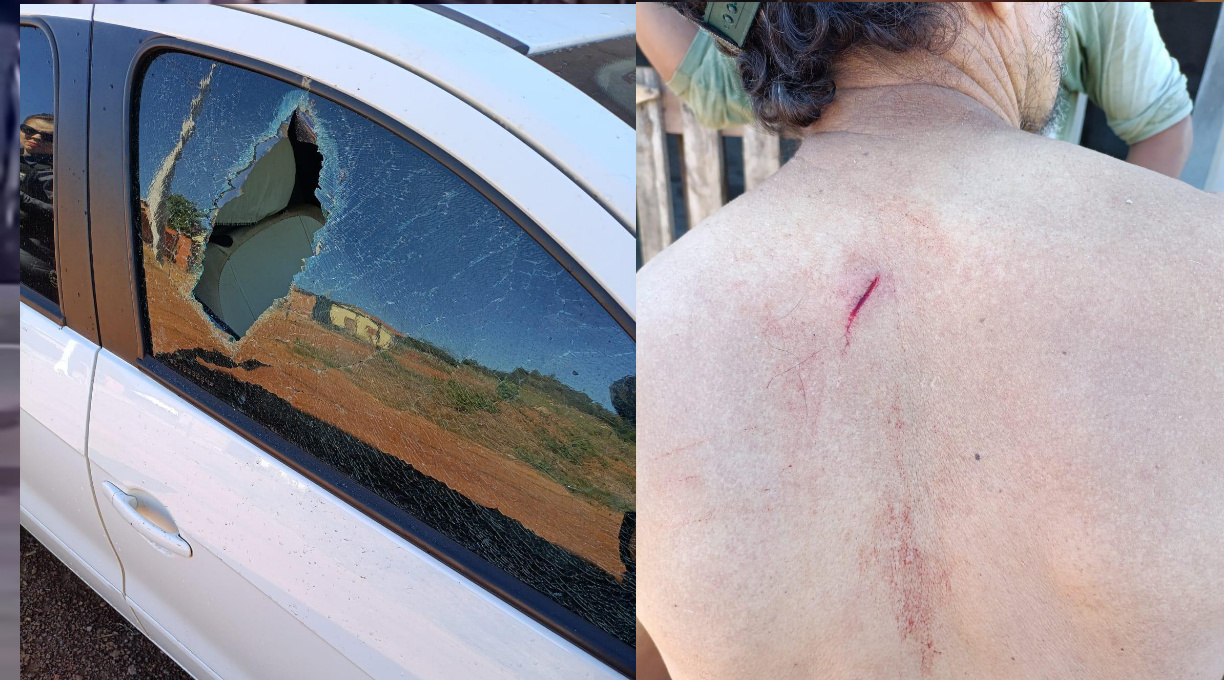 Mulher em surto psicotico é presa pela PM após atacar desconhecido a facadas e danificar veículo 1