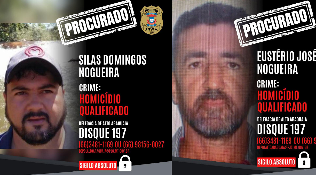 Polícia Civil esclarece homicídio em Ponte Branca (MT); um suspeito é preso e pai e filho seguem foragidos 1