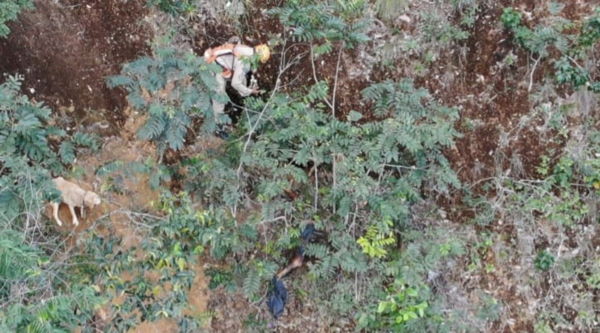 Vítima de homicídio em Primavera do Leste é encontrada em ribanceira pelo Corpo de Bombeiros, com o apoio de uma cadela farejadora 3
