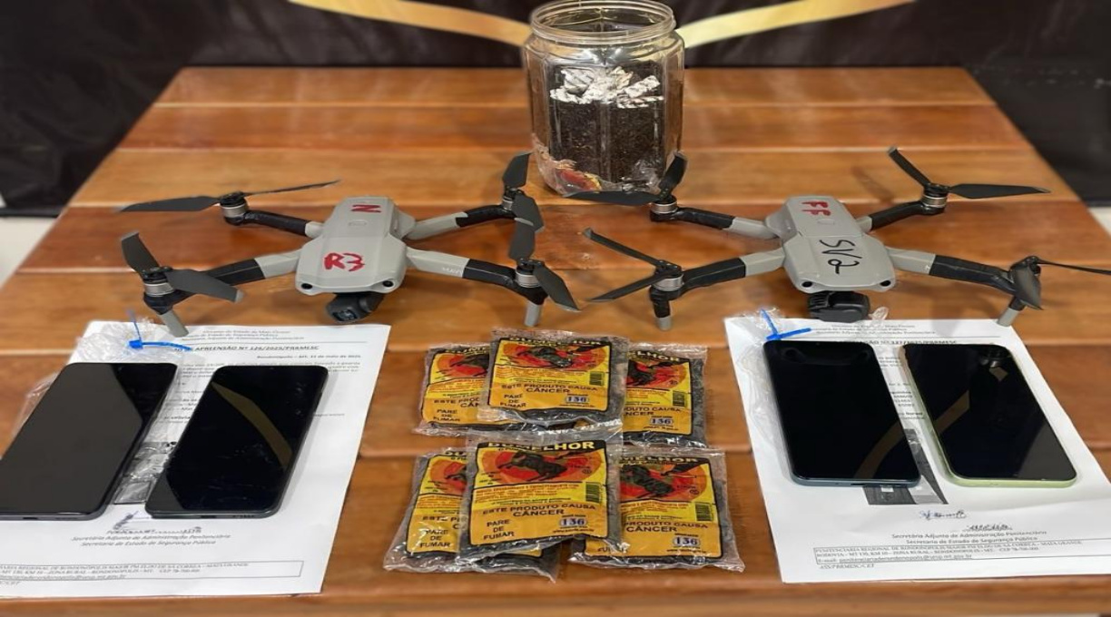 Polícia Penal já abateu 25 drones que tentaram entrar em perímetro da Penitenciária de Rondonópolis 1