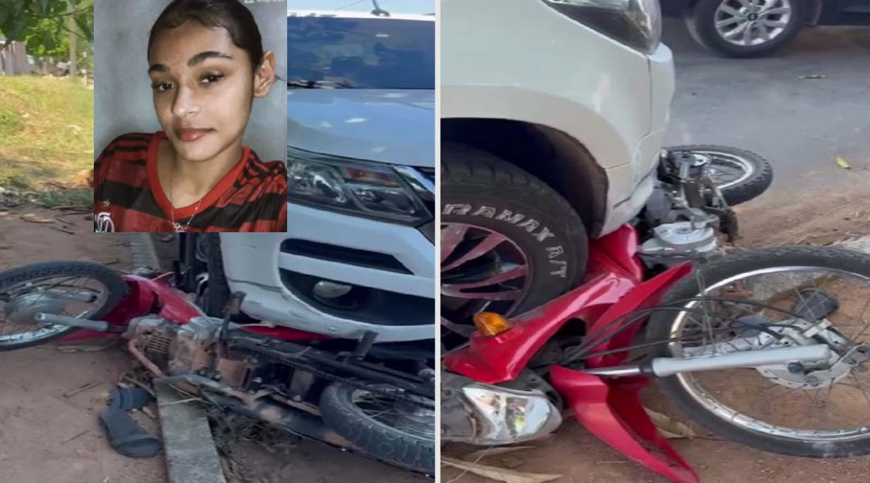 Adolescente de 15 anos morre após perder o controle de motocicleta e bater de frente com caminhonete 1