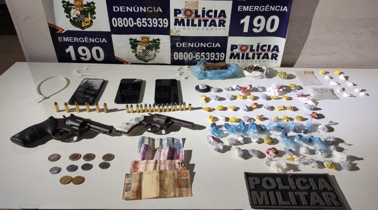 Força Tática prende faccionados com armas e drogas em Vila Bela de Santíssima Trindade 1