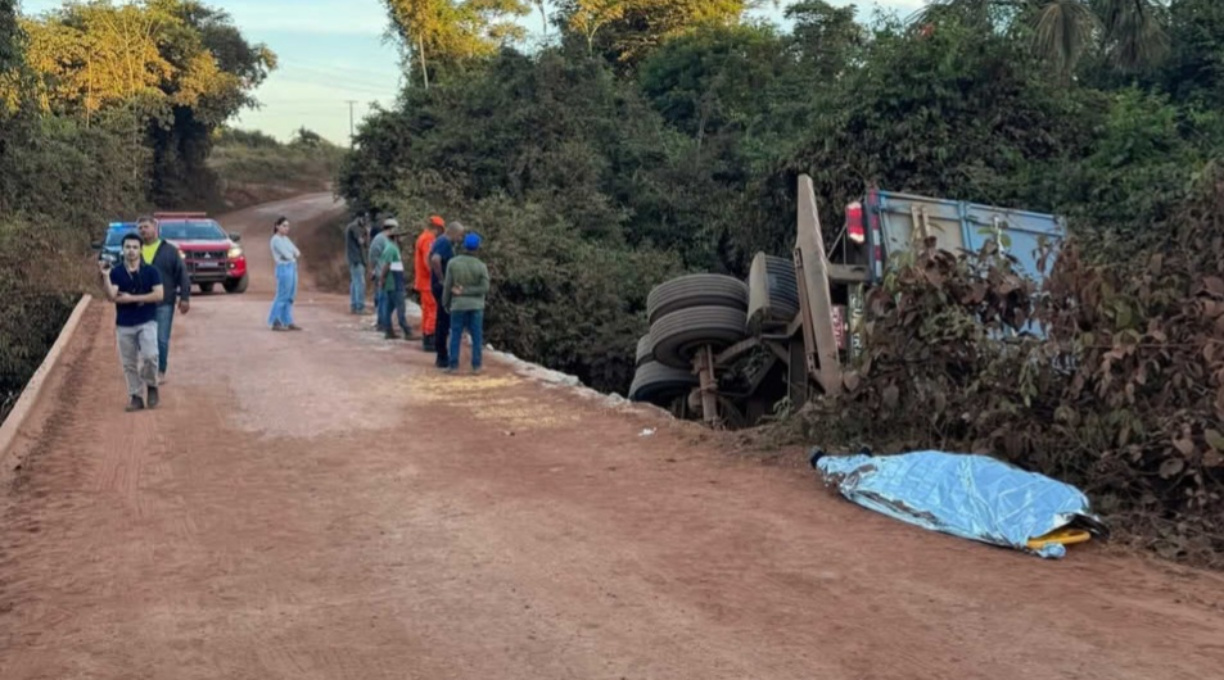 Caminhoneiro perde a vida após carreta despencar de ponte em Sorriso 1