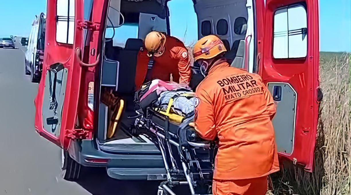 Corpo de Bombeiros socorre vítimas de acidente de trânsito na MT-249 1