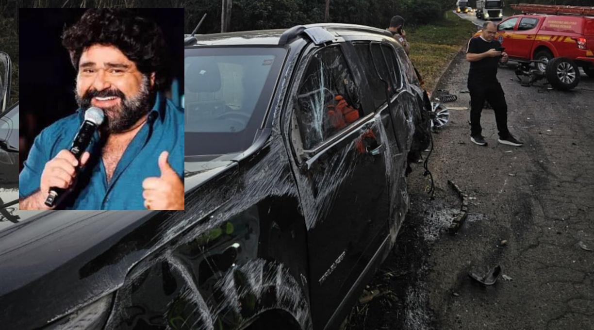 Fabiano Menotti, da dupla com César Menotti, sofre acidente de carro na BR-040 em Juiz de Fora 1