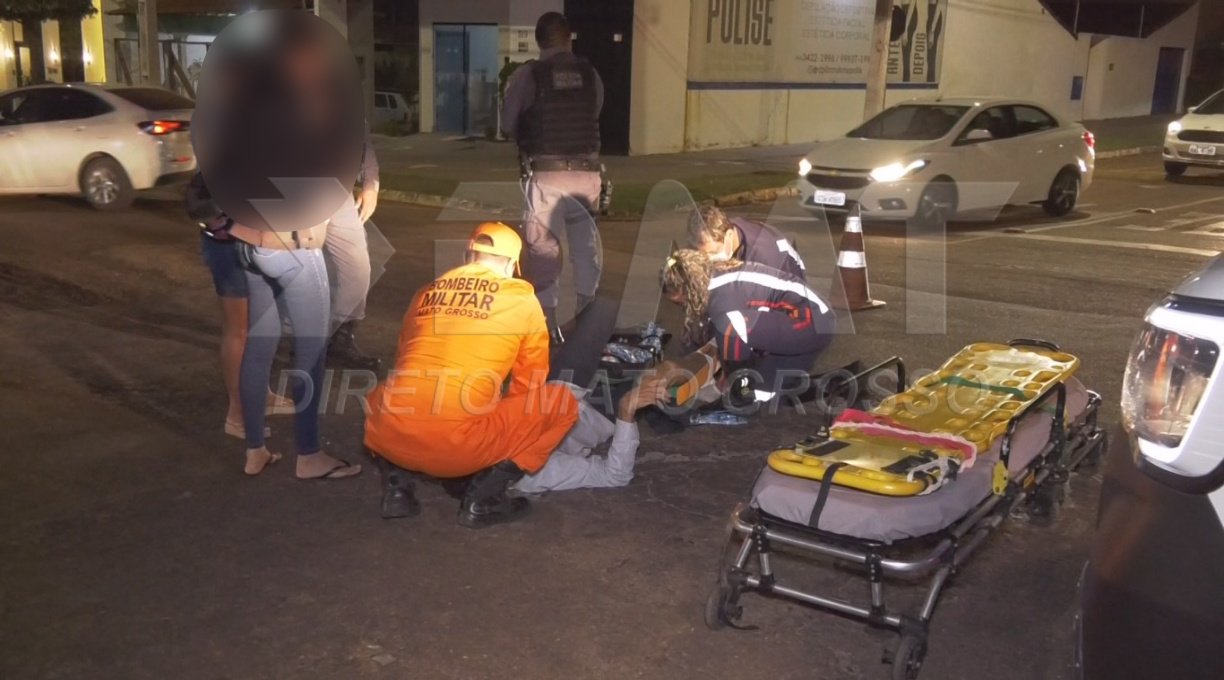 Após invasão de preferencial, motorista colide em motociclista, que sofre fratura e escoriações 1