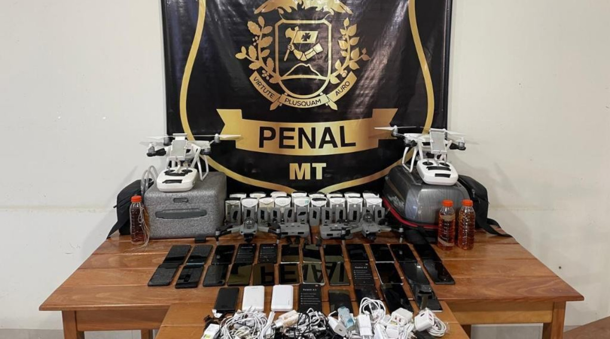 Apreensões de drones aumentam 866% na segunda maior penitenciária de MT 1