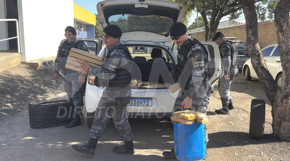 Com o apoio da inteligência, Força Tática prende traficante e apreende cerca de 489 kg de maconha em Rondonópolis 1