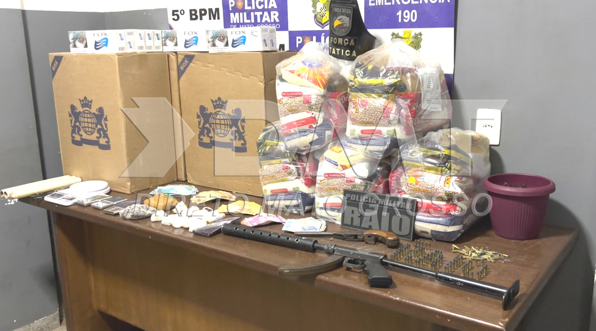 Após denúncia anônima, Força Tática prende tornozelado e apreende grande quantidade de ilícitos 1