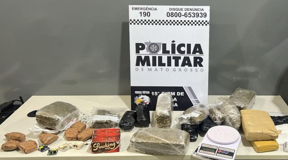 Força Tática prende faccionado com tabletes de maconha em Várzea Grande 1