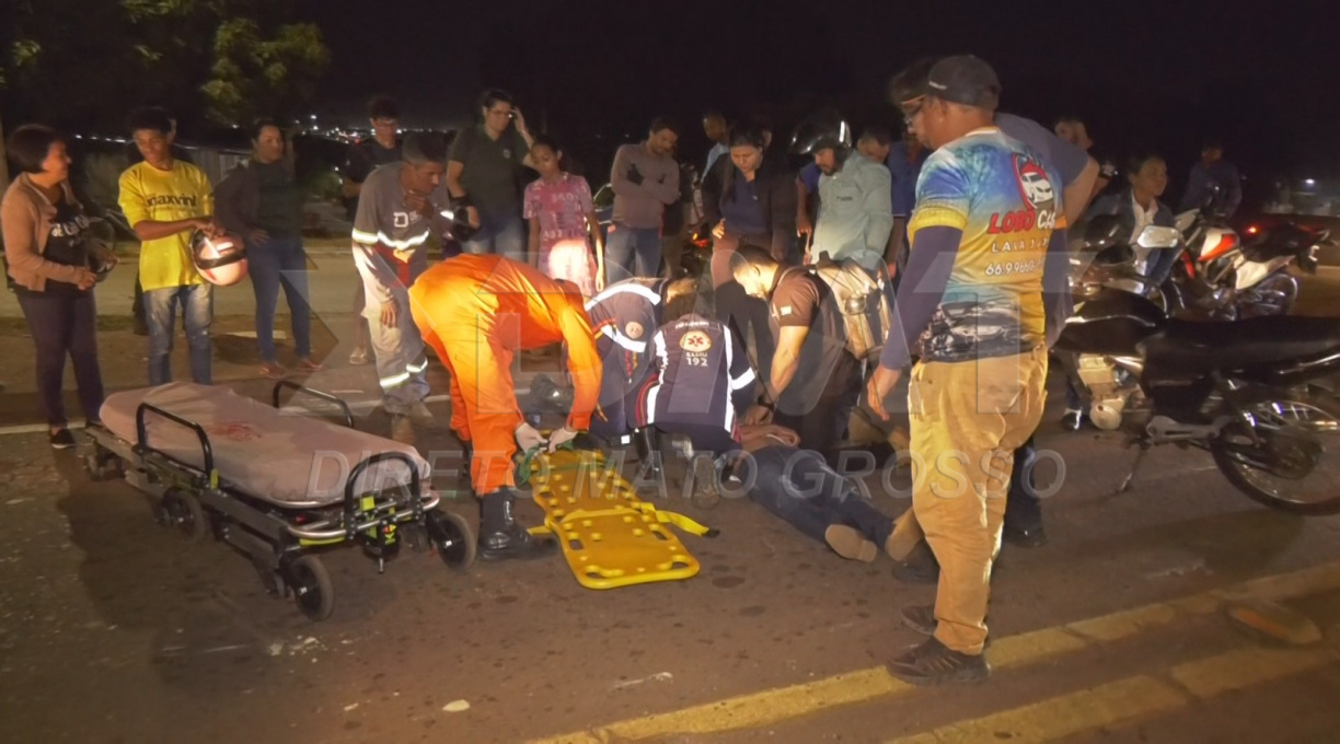 Pedestre é atropelado por motociclista após tentar atravessar viaduto em lugar impróprio 1