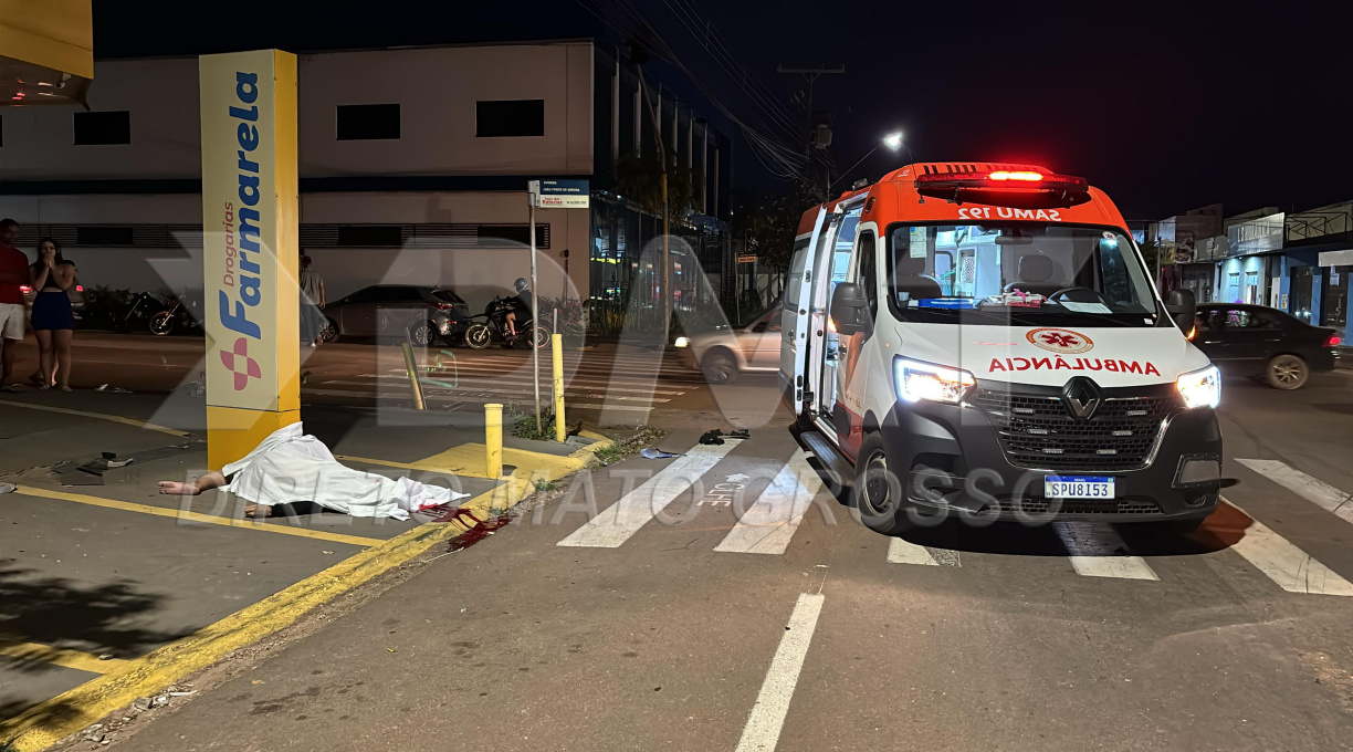Colisão entre moto e Jeep Compass no centro de Rondonópolis resulta na morte de motociclista 1