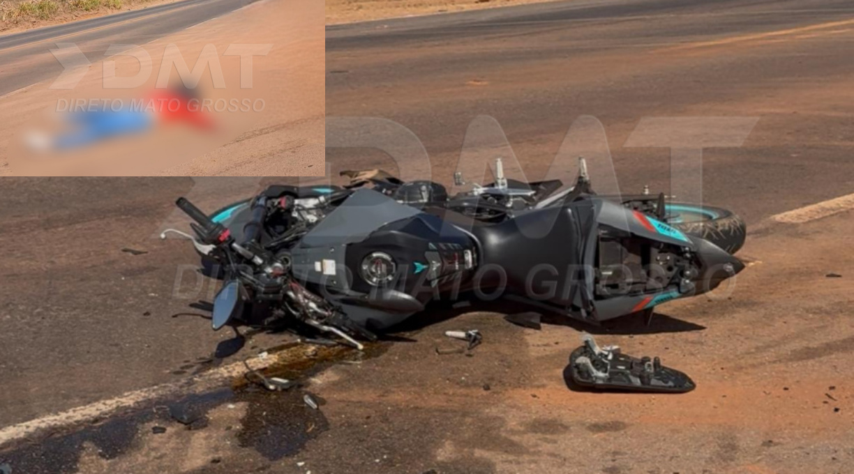 Vítima de colisão entre carro e moto no Anel Viário, morreu após dar entrada no Hospital Regional 1