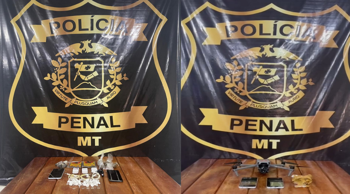 Durante ações ousadas de bandidos, Polícia Penal apreende materiais ilícitos na Mata Grande 1