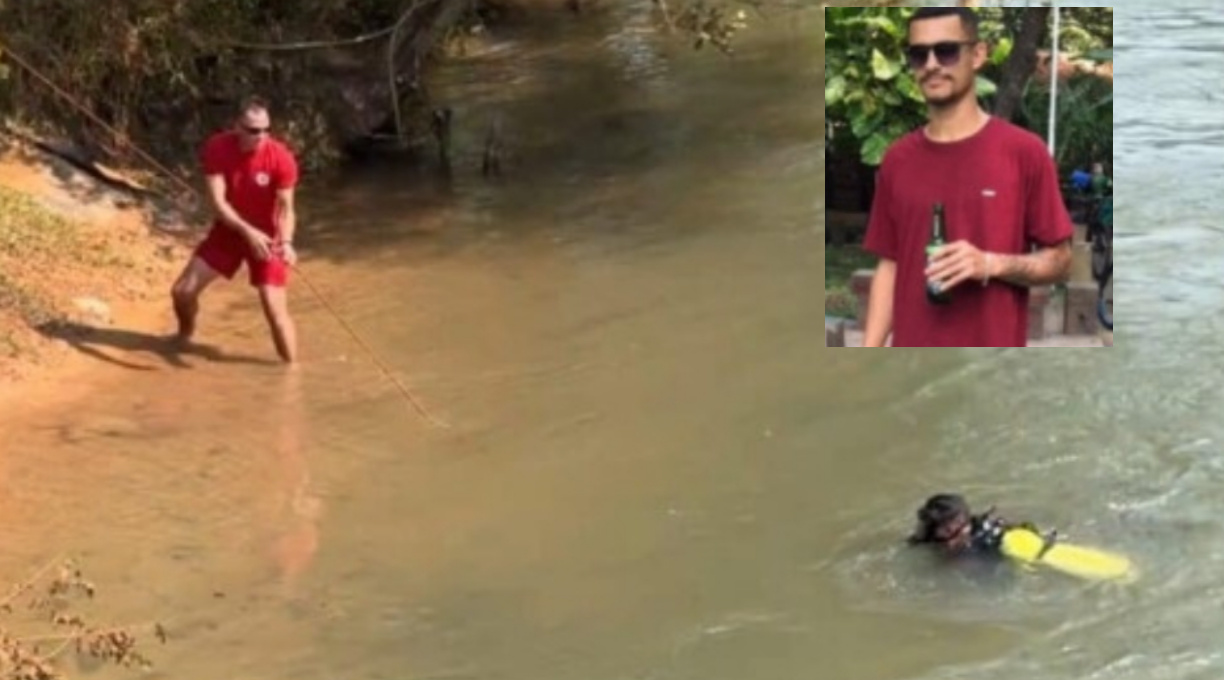 Bombeiros localizam corpo e motocicleta em rio durante apoio a investigação policial 1