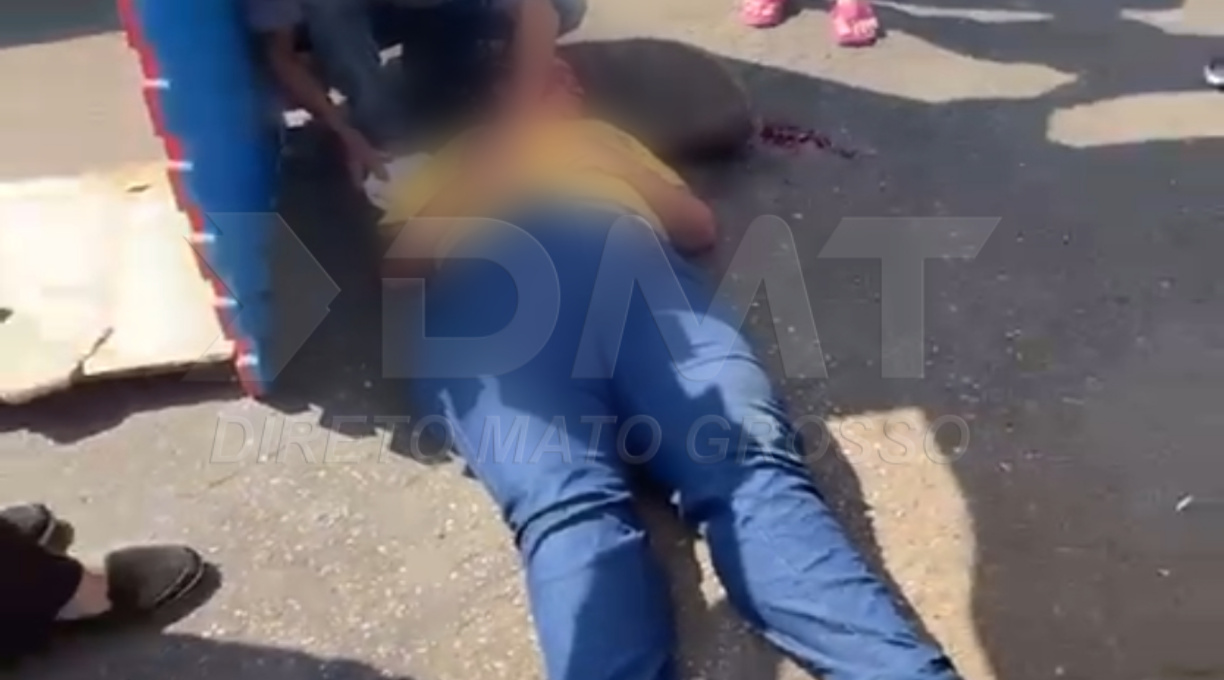 Condutora de bicicleta elétrica fica gravemente ferida após colisão com moto no centro de Rondonópolis 1