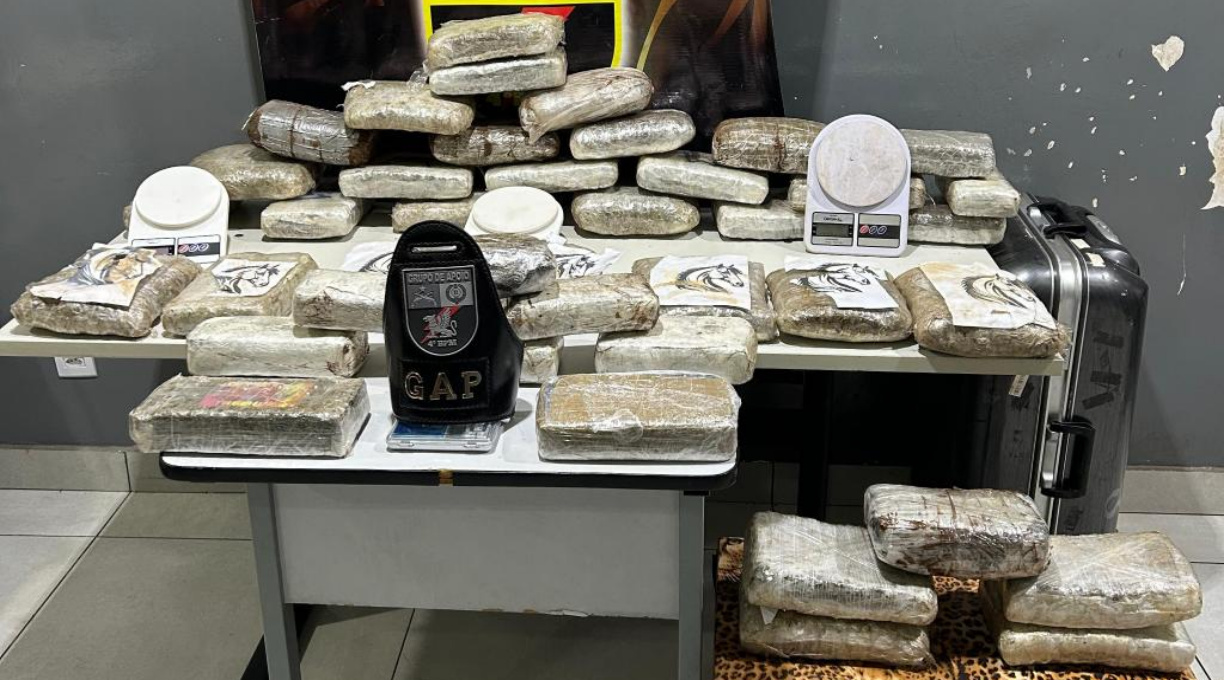 PM apreende 41 tabletes de supermaconha e prende três homens por tráfico 1