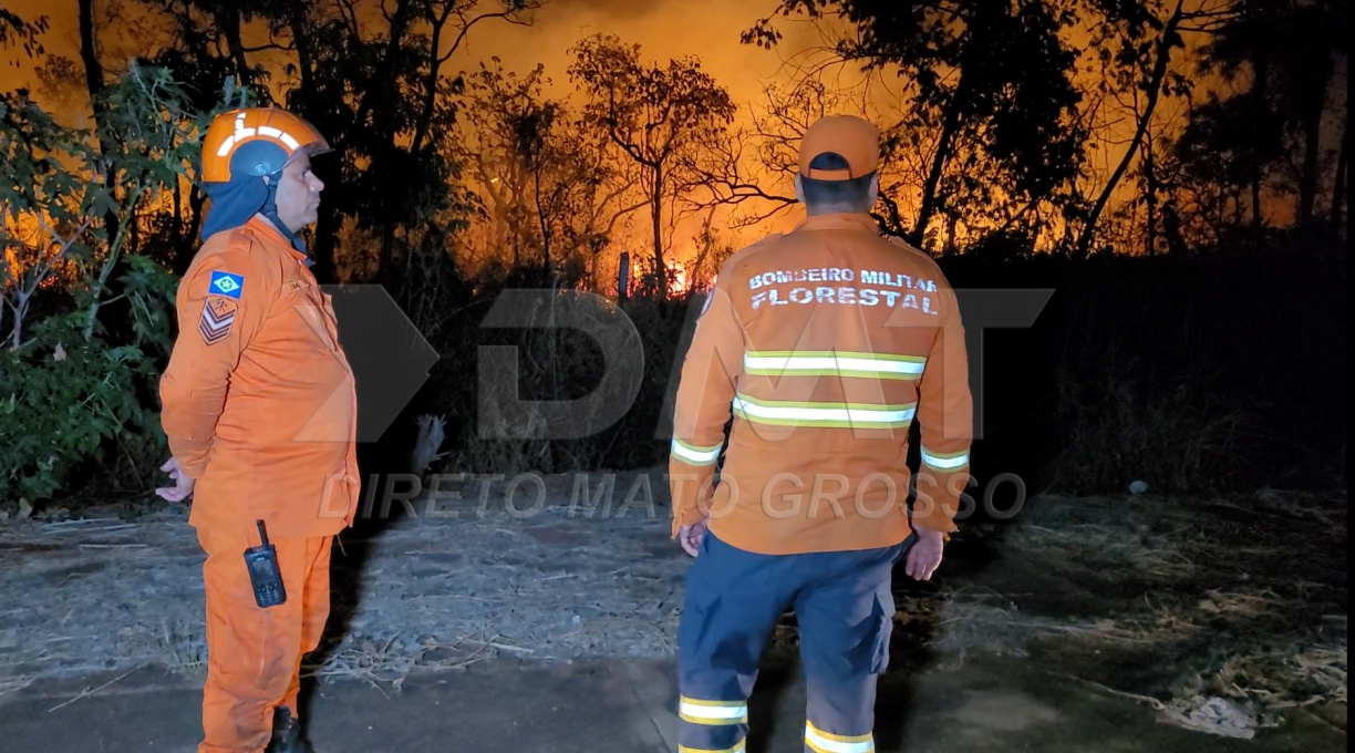 Bombeiros atuam rapidamente, controlam incêndio de grandes proporções em vegetação do 18º GAC e evitam a propagação 1