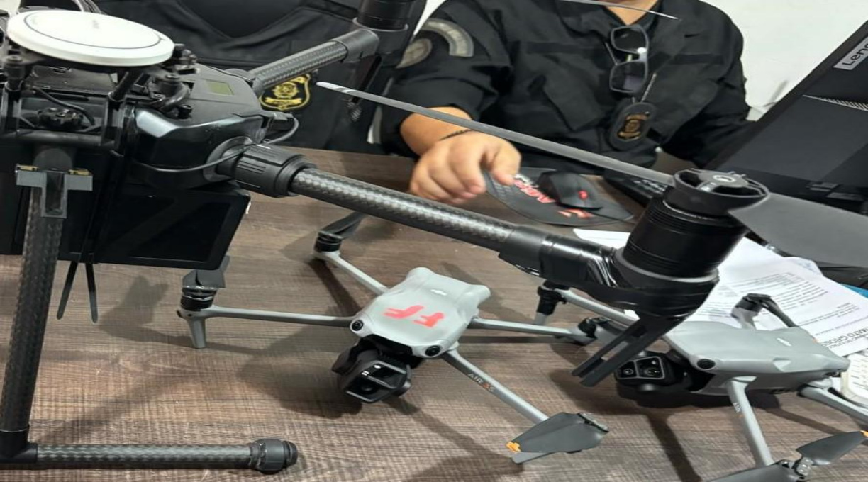 Polícia Penal intercepta mais um drone com celulares que sobrevoava penitenciária de Rondonópolis 1