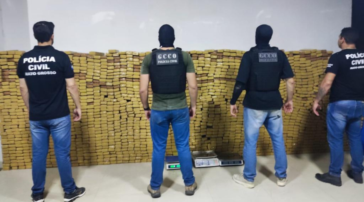Polícia Civil apreende carregamento de quase 2 mil tabletes de maconha em Cuiabá 1
