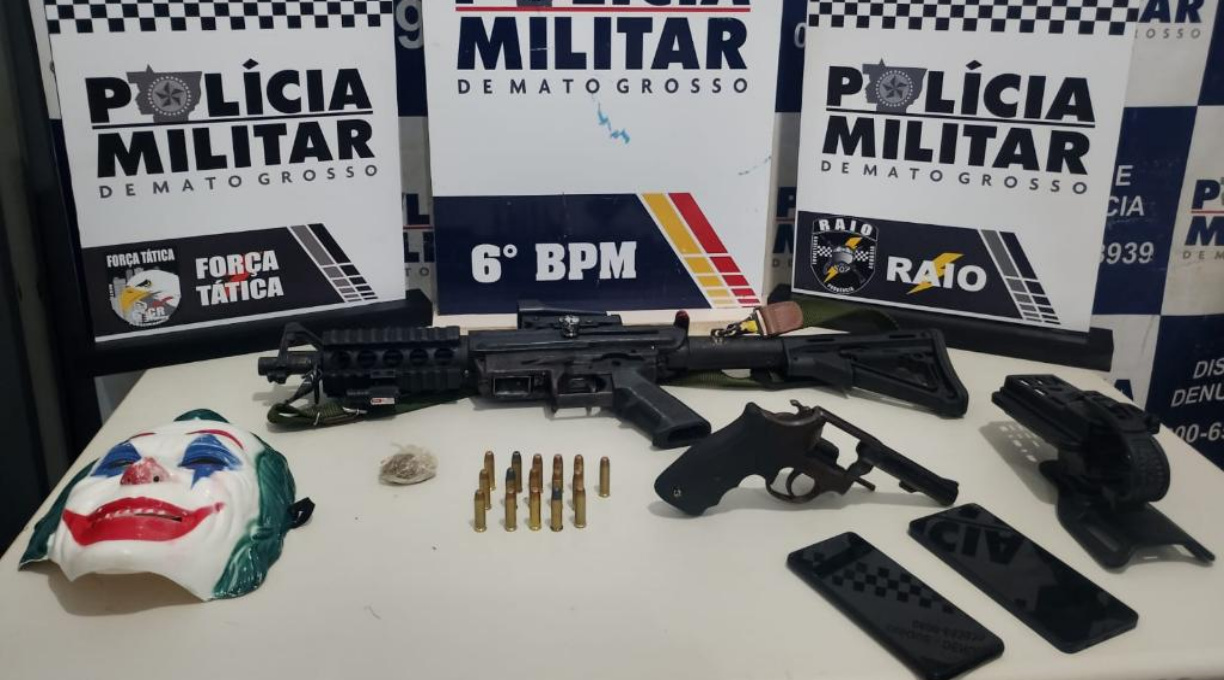 PM prende três faccionados suspeitos por homicídio e apreende submetralhadora e revólver 1